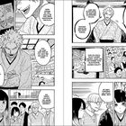 Eine Manga-Seite mit einer Gruppe Menschen. Ein Mann spricht leidenschaftlich, andere hören aufmerksam zu. 