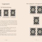 "Legemuster", "Initiationslegung" mit drei Karten: Kind, Erwachsene*r, Senior*in. Links Textfragen; rechts Blumenillustration.