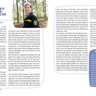 "Waldarbeit ist auch Frauensache" von Ulrike Riedl, Frauen im Forstbereich e.V. Text über Frauen in der Forstwirtschaft, Balance zwischen Praxis und Theorie, Klischees und Geschlechterstereotypen, Bedeutung der Sichtbarkeit und Empathie. Foto einer Frau im Forst.