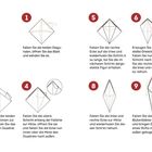 Titel: Lilie. Faltanleitung in neun Schritten mit Illustrationen und Anweisungen zum Origami-Falten. Fertig!