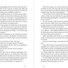 Seitenzahlen unten: "13" und "14". 

Zwei fließende Textspalten mit einem Gespräch über geschäftliche und persönliche Angelegenheiten.