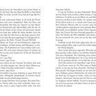 Seiten 14 und 15 eines Buches mit fortlaufendem Text. Texte wie Dialoge („Avignon“, sagte Pépé) und Handlungen beschrieben.