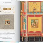 "Vol. 1 – House of the Tragic Poet" und antike Wandmalereien, darunter farbenfrohe Mosaike und Architekturdetails.