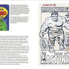 „Super Hero Stickers“, „Hulk-Lovers of the World!“, „Astonish 59“, „Tales to Astonish“, Bild eines grünen Muskulösen Mannes.