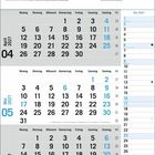 „Schulferien 2027“ oben, Kalendarium für April, Mai und Juni 2027 darunter. Feiertage markiert: Mai und Christi Himmelfahrt.