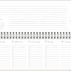 Text: März, Kalendertage von 1 bis 9. Illustration: Ente mit Küken.