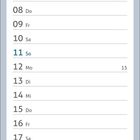 Kalendarblatt für April mit Bild vom Twr Mawr Leuchtturm auf Llanddwyn Island, Wales.