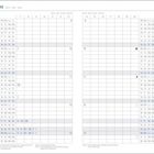 Kalender für März, Wochentage zweisprachig, einige Feiertage markiert: 8., 17., 20., 26., 28., 29. März.