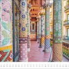 APR, Tage 1 bis 30, kalendarisch angeordnet.  Bunte, mit Mosaiken verzierte Säulen in einer dekorativen Architektur.