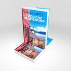 Text: "Elisa Corti, Tödliche Begegnung, Ein Lombardei-Krimi". Cover zeigt mediterrane Häuser und See.
