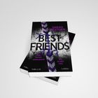 "BEST FRIENDS" von Sarah Bestgen. "Für immer verbunden, bis in den Tod." Cover mit geflochtenem Bandmuster.