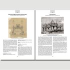 Professor Weißbachs Entwurf des Kaiserzelts, Einweihungsfeierlichkeit 28. September 1883. Links: Skizze, Rechts: Foto des Kaiserzelts.