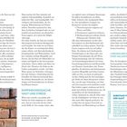 Texte: "FEEL YOUR SKIN", "HAUT-HIRN-CONNECTION: DIE HAUT IST MEHR ALS OBERFLÄCHE", "EMPFINUDUNGSSACHE: HAUT UND STRESS".

Links Mauer aus roten Ziegelsteinen. Rest Text.