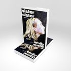 „sister sister ROMAN, pola emily austin.“ Ein Buchcover mit Porträt einer Frau im Profil, blonde Haare.