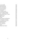Ein Inhaltsverzeichnis mit Titeln und Seitenzahlen. Unten steht die Seitenzahl 9.