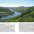 Text unten: "Bezaubernder Blick von Dubitzer Kirchlein zur Porta Bohemica." 

Hügelige Landschaft, Fluss windet sich durch grüne Felder und Wälder, kleine Siedlungen entlang des Ufers.