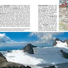 Beschrieben wird eine Bergtour über den Hunerkogel, Dirndlkolk, und Hohen Dachstein mit Fokus auf Sicherheit und Ausrüstung. Darunter eine alpine Landschaft mit schneebedeckten Felsen und blauem Himmel.