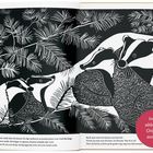 Text: "Innenabbildung Originalausgabe." Illustration zeigt Dachse zwischen Zweigen.