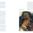 "3. Cezanne deckt seine Karten auf" steht links oben. Rechts unten ist eine Illustration eines Mannes mit Pfeife und Hut.