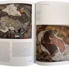 Text: "Great Loves – Große Lieben". Links eine detaillierte Illustration zweier ineinander verschlungener Figuren auf einem weißen Tuch. Rechts ein weiteres Bild mit einer ähnlichen Szene.