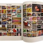Seite mit Gittercollage aus Fotos von Logos: Flash, Pow, Zoom, Bang, Klick, Swish.