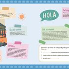 "Hola! Lerntipp: Begrüße mit 'buenos días'. Gut zu wissen: Spanier duzen sich gern. Fett­näpfchen vermeiden: Hasta la vista."