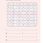 Exercice 27: Mots cachés. Ein Gitterrätsel mit Verben im Subjonctif. Darunter sechs Lücken für Antworten. Blattnummer 54.