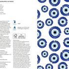 Verlagsgruppe Patmos: Patmos, Eschbach, Grünewald. Vegan- und Grill-Symbole. Blau-weiße Kreise auf weißem Hintergrund.