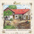 „April“; „Wenn der April Spektakel macht, gibt’s Heu und Korn in voller Pracht.“ Illustration eines Bauernhofs mit Tieren.