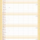 Kalenderseite April 2027 mit Wochentagen, dekoriert mit floralen Illustrationen und Platz für Notizen unten.