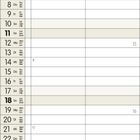 Kalender für April 2027, mit Wochen in mehreren Sprachen und ausgewählten Tagen mit Markierungen. Auffälliges Muster oben.