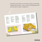 Die Motivcharts können direkt mehrfarbig eingestrickt oder nachträglich aufgestickt werden. Strickmuster mit Entchen.