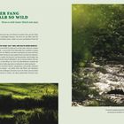 Titel: "Ein guter Fang oder halb so wild"  
Unterschrift: "Der Dhronbach fließt… Mosel"  
Naturfotos: Fluss und grüner Wald.