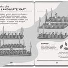 Aztekische Landwirtschaft. Die Azteken waren geschickte Bauern mit schwimmenden Gärten, den "Chinampas". Schokolade war wertvoll.