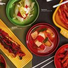Pa Kimchi (Frühlingszwiebel-Kimchi), Mul Kimchi (Wasser-Kimchi), Pogi Kimchi (Chinakohl-Kimchi), Oi Sobagi (Gurken-Kimchi).