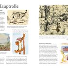 **Tiggers Hauptrolle.**  
Texte beschreiben Animationen und Filmplakate zu Tigger.  
Illustrationen von Tigger in Bewegung und mit anderen Charakteren.