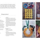 Der Text beschreibt die Herstellung von Zuckergussfiguren zur Dekoration. Bilder zeigen Pakete mit verzierten Briefmarken.