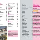 "Praktische Reisetipps A–Z", "Land und Leute", "Anhang", "Hinweise zur Benutzung", "nicht verpassen!", "GPS-Tracks".  
Im unteren Bereich: Ein Bild einer Häuserzeile mit Blumenbalkonen vor einer Felswand.