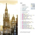 Seite 6 und 7 mit einer Inhaltsübersicht von Sehenswürdigkeiten und Themen in Schottland, thematisch und mit Seitenzahlen geordnet.
