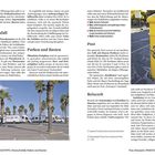 Seite 26-27: Praktische Reisetipps zu Panne/Unfall, Parken, Post, Reisezeit. Gelber Briefkasten mit blauem Posthorn. Wohnmobile parken.