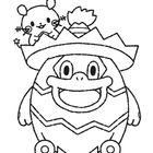 Zwei cartoonartige Figuren: Ein fröhliches Wesen mit Hut, darüber eine kleine Mausfigur mit Stern an der Wange.