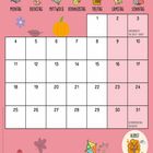 Kalender für Oktober 2027 mit Herbstmotiven, einschließlich Erntedankfest und Reformationstag/Halloween.