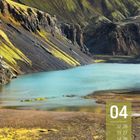 04; 12 26; 13 27; 14 28; 01 15 29; 02 16 30; 03 17; 04 18; 05 19; 06 20; 07 21; 08 22; 09 23; 10 24; 11 25. Ein grüner Berg und ein blauer See.