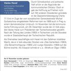 Vom Dissidenten zum Staatsoberhaupt: Václav Havel, tschechischer Dramatiker und Politiker, 1936-2011.