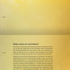 Text beginnt mit "Woher wissen wir vom Erdkern?" und erklärt wissenschaftliche Methoden zur Erdinneren-Erforschung. Unten ein Meteor.