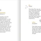 Linke Seite: Intimität, Substantiv. Beschreibung von inniger Nähe. Rechte Seite: ja, Partikel. juhu, Interjektion. Gefühle von Freude.