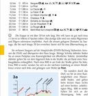 3. Saugues – Saint-Alban-sur-Limagnole, 32,8 km, ↑ 850 m, ↓ 860 m, ↑ 935-1.330 m, ⌛ 10 Std. Tabelle: Streckenpunkte mit Distanzen und Höhenangaben. Text beschreibt eine Etappe des Weges mit Hinweisen zur Strecke und Rastplätzen.