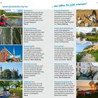 "Unsere persönlichen Top Ten", "das sollten Sie nicht verpassen!", Kanutouren, Bäume und Alleen, Backsteingotik, Kraniche beobachten, Einkehr beim Müritzfischer, Die Insel Poel, Ein Schloss am See, Altstadt von Wismar, Feldberger Seen, Sonnenuntergang am See.

Links Bild von Kanufahrer, Bäume, Gebäude; rechts Kraniche, Restaurant am See, Sandstrand, Schloss, Altstadt, Sonnenuntergang.