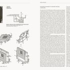 Seite mit technischen Zeichnungen und englischem Text über Bauprozesse. Diagramme zeigen Wandpaneele und hydraulische Systeme.