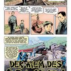 1931, irgendwo im Mittleren Westen der USA. Vater und Sohn laufen entlang Bahngleise. "Der Atem des Drachen."